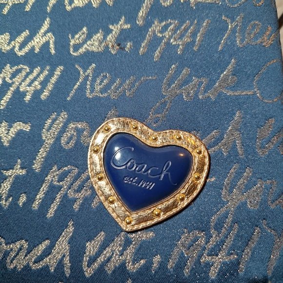 Coach blue/gold iPad/Tablet case - Picture 2 of 4